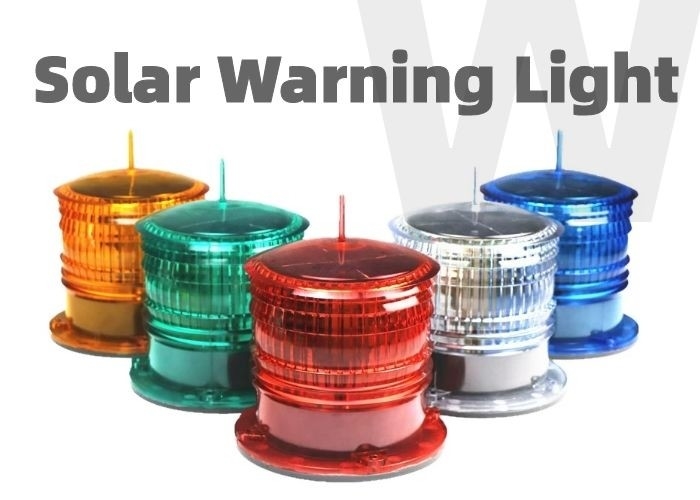 Polikarbonat Kırmızı Solar Barikat Işık Sabit Tip Led Strobe Işık